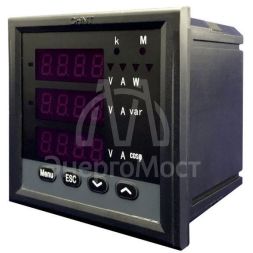 Прибор измерительный многофункциональный PD666-3S4 380В 5А 3ф 96х96 светодиод. дисплей RS485 CHINT 765094