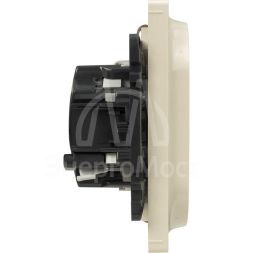 Механизм розетки 2-м СП Valena Life 16А IP20 250В 2х2К+З с лиц. панелью безвинт. зажимы сл. кость Leg 753227