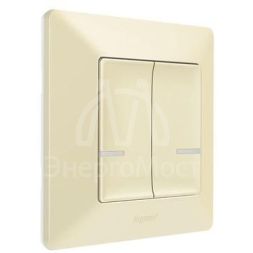 Выключатель умный беспроводной 2-кл. Valena Life сл. кость Netatmo 752287