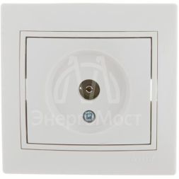 Розетка телевизионная оконечная TV СП Mira бел./бел. LEZARD 701-0202-130