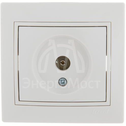 Розетка телевизионная оконечная TV СП Mira бел./бел. LEZARD 701-0202-130