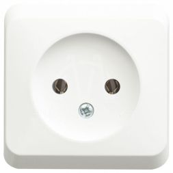 Розетка 1-м ОП Этюд 16А IP20 без заземл. бел. SchE PA16-001B