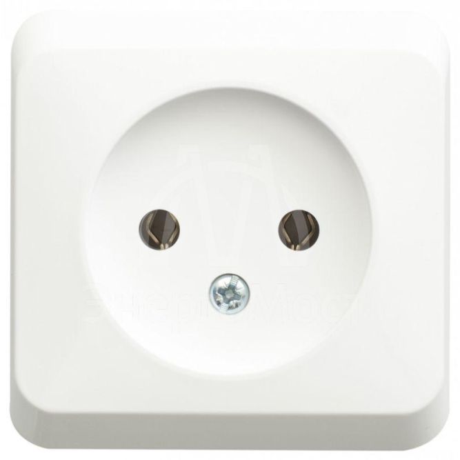 Розетка 1-м ОП Этюд 16А IP20 без заземл. бел. SchE PA16-001B