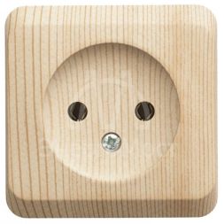Розетка 1-м ОП Этюд Дача 16А IP20 без заземл. сосна SchE PA16-001D