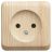 Розетка 1-м ОП Этюд Дача 16А IP20 без заземл. сосна SchE PA16-001D