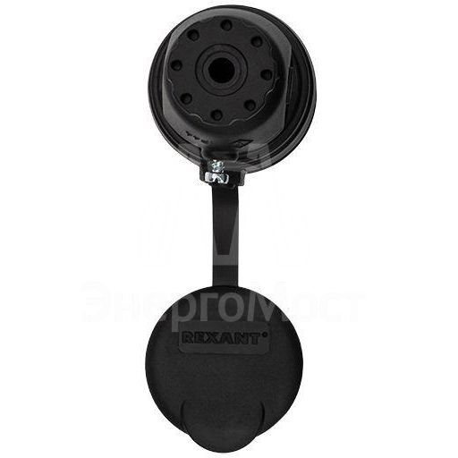 Розетка переносная влагозащ. с крышкой с/з 16А IP44 каучук Rexant 111-004