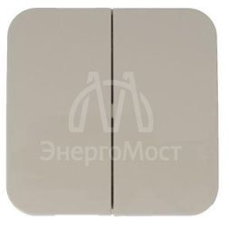 Выключатель 2-кл. ОП Blanca 10А IP20 (сх. 5) 250В с изолир. пластиной беж. SchE BLNVA105017