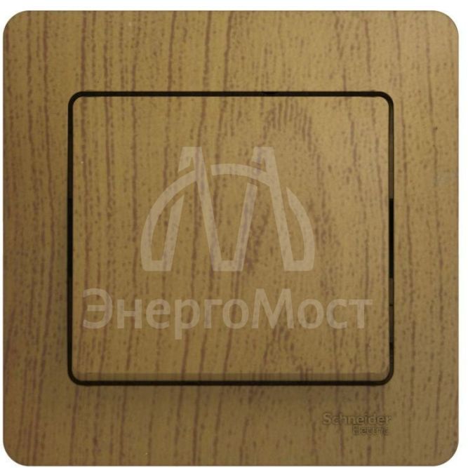 Выключатель 1-кл. СП Glossa 10А IP20 (сх. 1) 10AX в сборе дуб SchE GSL000512