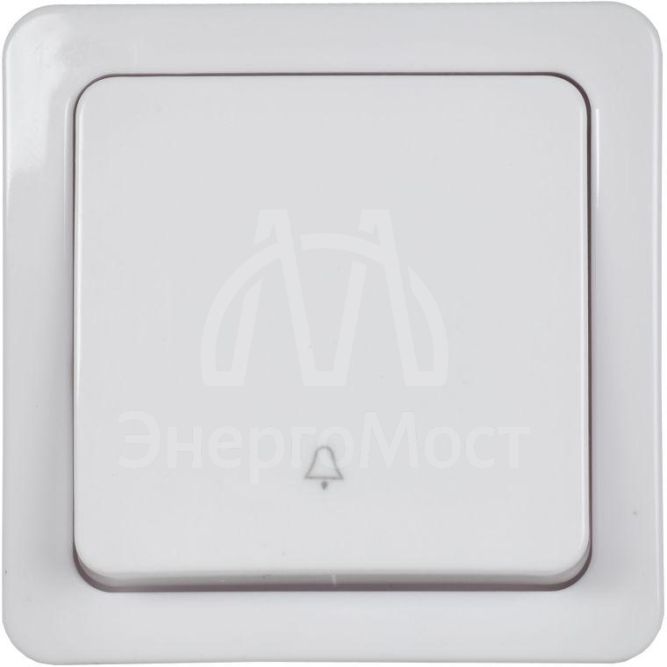 Выключатель кнопочный 1-кл. ОП Гермес Plus 10А IP54 ВСк20-1-0-ГПБ цвет клавиши: бел. бел. IEK EVMP13-K01-10-54-EC