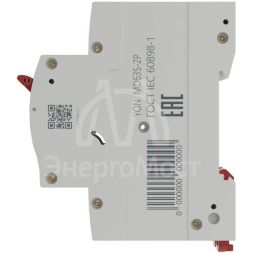 Выключатель автоматический модульный 2п C 40А 4.5кА YON max MD63S YON MD63S-2PC40