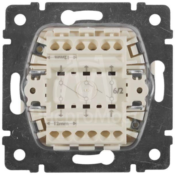Механизм переключателя на 2 направления 2-кл. СП Valena 10А IP31 250В сл. кость Leg 774308