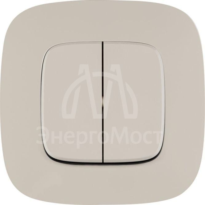 Механизм выключателя 2-кл. СП Valena Allure 10А IP20 250В с лиц. панелью безвинт. зажимы сл. кость Leg 752805