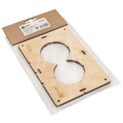 Шаблон для подрозетников c 2 отв. d72мм Expert EKF sh-d72-2