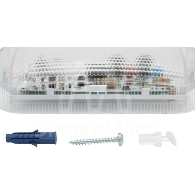 Светильник светодиодный 6Вт 700Лм IP40 с опт-акуст. датчиком антивандал. противосьемные заглушки Актей СА-5006