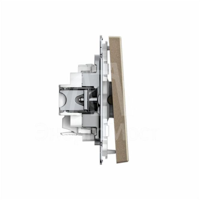 Выключатель 1-кл. ArtGallery 10AX быстрозажим. клем. механизм шампань SE GAL000511S