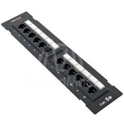 Патч-панель настенная кат.5E UTP неэкранир. 12 портов RJ45 Dual IDC TERACOM PRO EKF TRP-WPP-5EUTP-12