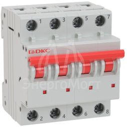 Выключатель автоматический модульный 4п C 10А 10кА MD63 YON MD63-4C10-10