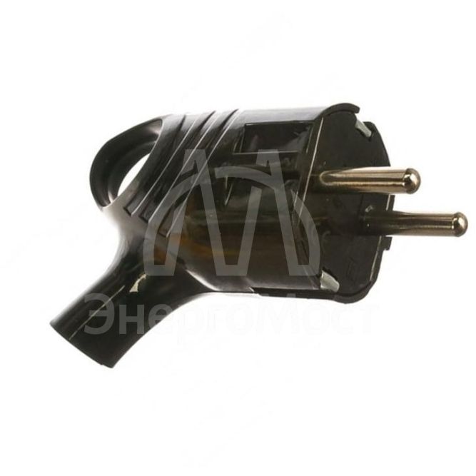 Вилка электрическая с заземл. с кольцом (ушком) 16А 250В IP20 черн. TOKOV ELECTRIC TKL-PLUZR-C05