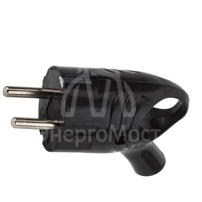 Вилка электрическая с заземл. с кольцом (ушком) 16А 250В IP20 черн. TOKOV ELECTRIC TKL-PLUZR-C05