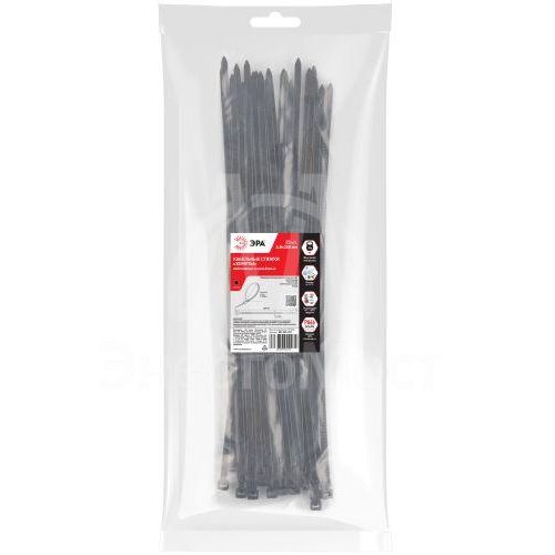 Хомут кабельный 4.8х350 NO-224-221 черн. (уп.25шт) Эра Б0066014