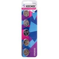 Элемент питания литиевый CR2032 СУПЕР МОЩНЫЙ 5хBL (уп.5шт) КОСМОС KOC2032PBL5