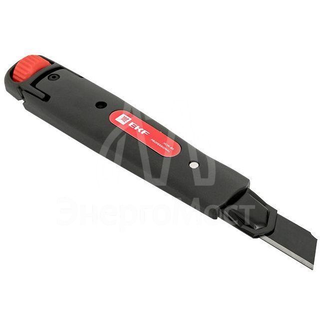 Нож строительно-монтажный 18мм НСМ-80 (SK4) Heavy Duty (до 60кг) Professional EKF ncm-80-pro