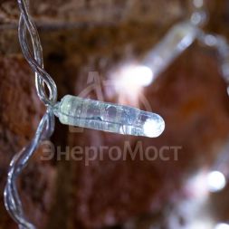 Гирлянда Дождь &amp;quot;ПЛЕЙ-ЛАЙТ&amp;quot; 2х1.5м 192LED 12Вт 220В IP44 бел. прозр. провод NEON-NIGHT 235-305-6