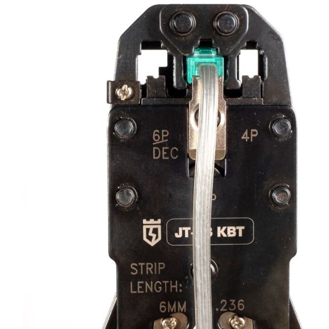 Кримпер многофункциональный с 3-мя смен. модулями для обжима RJ-45 RJ-12 RJ-11 КВТ 79759