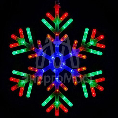 Светильник декоративный &amp;quot;Снежинка&amp;quot; LVLD-SF48M-39 48 красн./зел./син. светодиодов 39см с контроллером SHLights 469060104975