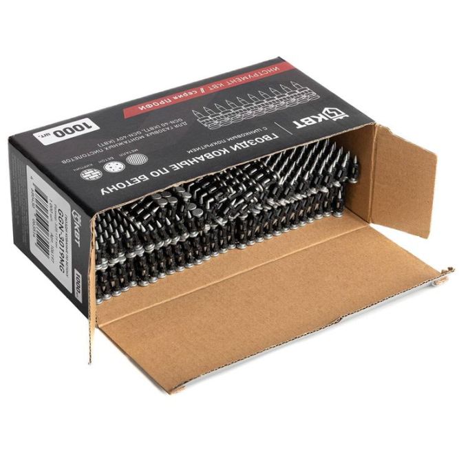 Гвоздь кованый по бетону GGN-3019MG ПРОФИ (уп.1000шт) КВТ 106197