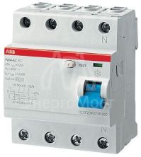 Выключатель дифференциального тока (УЗО) 4п 80А 300мА тип AC F204 ABB 2CSF204001R3800