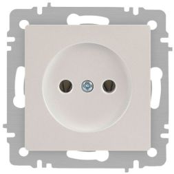 Розетка 1-м СП Accent 6-201-06 16А IP20 250В 2P перламутр. Intro Б0063667