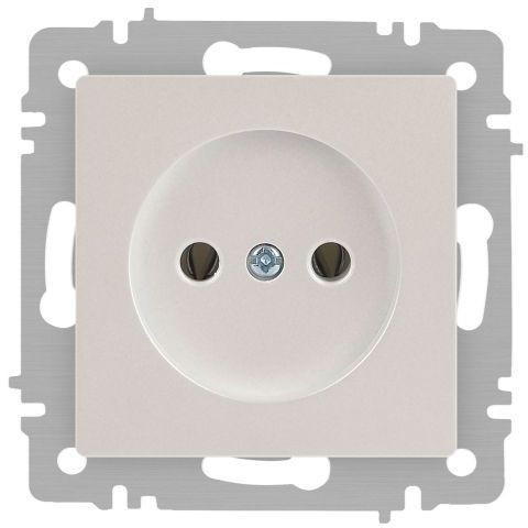 Розетка 1-м СП Accent 6-201-06 16А IP20 250В 2P перламутр. Intro Б0063667