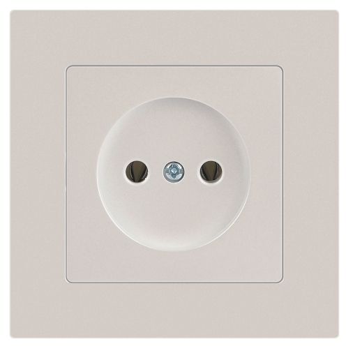 Розетка 1-м СП Accent 6-201-06 16А IP20 250В 2P перламутр. Intro Б0063667