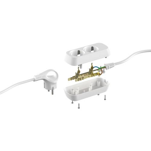 Удлинитель электрический UDL-10-250-E Greenline 2 розетки с заземлением 5м ПВС 3х0.75кв.мм Эра Б0065074