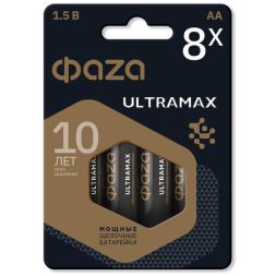 Элемент питания алкалиновый AA/LR6 1.5В ULTRAMAX BL-8 (уп.8шт) ФАZА 5064676