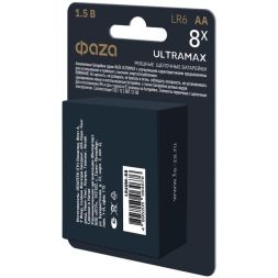 Элемент питания алкалиновый AA/LR6 1.5В ULTRAMAX BL-8 (уп.8шт) ФАZА 5064676