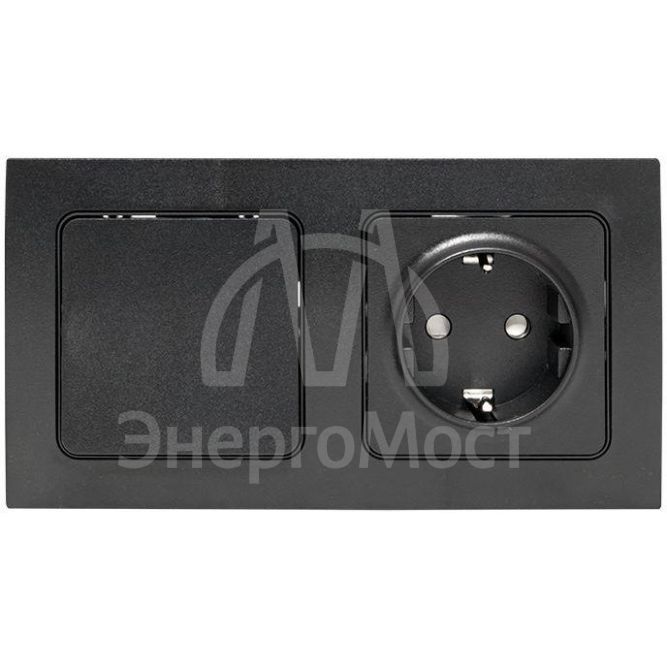 Рамка 2-м Стокгольм черн. PROxima EKF EXM-G-303-30