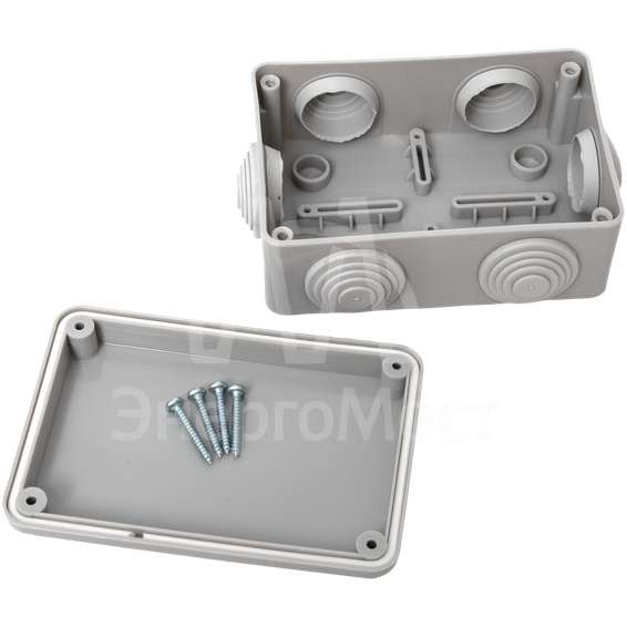 Коробка распаячная КМР-050-048 пылевлагозащ. 120х80х50 6 мембранных вводов уплот. шнур PROxima EKF plc-kmr-050-048