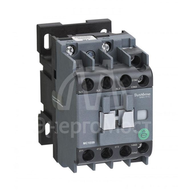 Контактор MC1E 3п 9А кат. 110В AC 1НО+1НЗ SE MC1E09F7