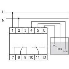 Реле уровня PZ-829 (двухуровневый монтаж на DIN-рейке 35мм 230В AC 2х16А 2перкл. IP20) F&amp;amp;F EA08.001.002