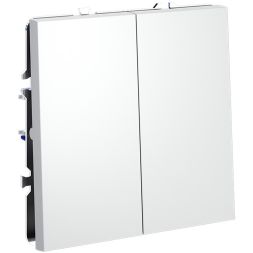 Переключатель проходной 2-кл. СП S70 10А механизм бел. матов. Voltum VLS020302