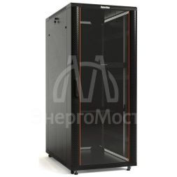 Шкаф напольный TTB-4268-AS 19дюйм 42U 2055х600х800мм перед. стекл. дверь со стальн. перф. боковинами задн. дверь сплошная ручка с замком крыша нового типа черн. (RAL 9004) Hyperline 392682
