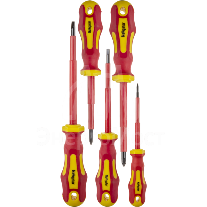 Набор отверток диэлектрических NHT-Otd01-H5 (5шт) Navigator 93000