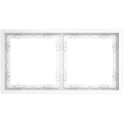 Рамка 2-м S70 пластик. бел. матов. Voltum VLS100202