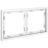 Рамка 2-м S70 пластик. бел. матов. Voltum VLS100202