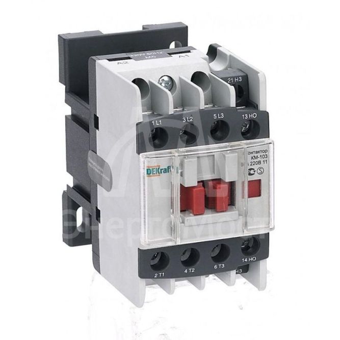 Контактор КМ-103 9А 380В AC3 1НО+1НЗ SchE 22104DEK