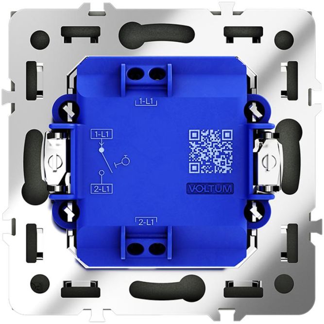 Выключатель 1-кл. СП S70 10А с самовозвратом механизм титан Voltum VLS010606