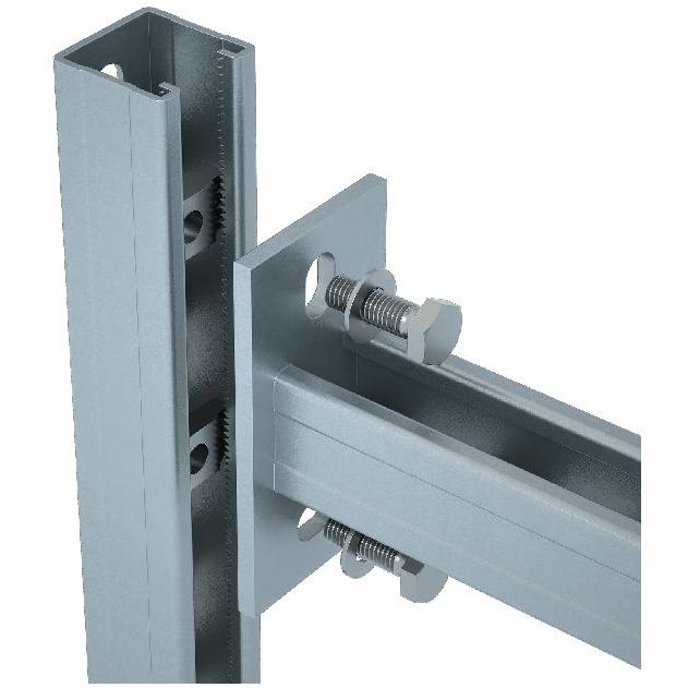 Консоль-Страт одиночная усилен. 41х41 KSSU41-450 осн.50-400 L450 2.5мм сталь КМ LO2241