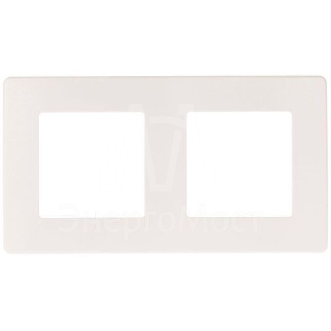 Рамка 2-м 12-5102-01 сатин бел. Эра Б0052509